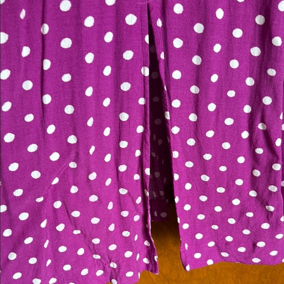 LOFT Purple Ruched Ruffled Sundress - Picture 4 of 6